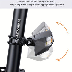 2000mAh Bike Rear Light USB Charging Bicycle Light Induction Brake Tail Light