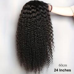Deep Curly Lace Front Wigs Human Hair Wig Kinky Curly Glueless