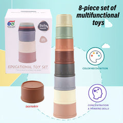 Educational Stack Up Nesting Stacking Cups for Babies