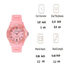 Colorful Watch for Men and Women Large Dial Versatile Wrist Watch