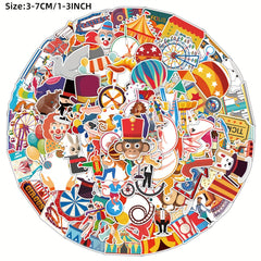100pcs Nostalgic Objects Series Graffiti Stickers Waterproof DIY Sticker Pack