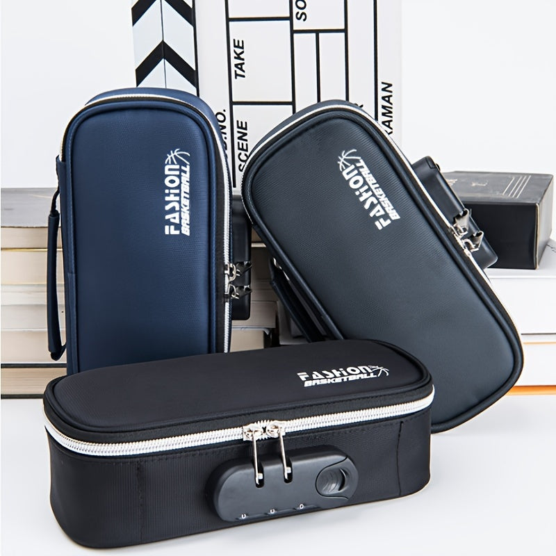 Functional Pencil Case Password Stationery Bag