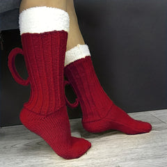 Knitted Plush Socks Warm & Cozy Women's Stockings