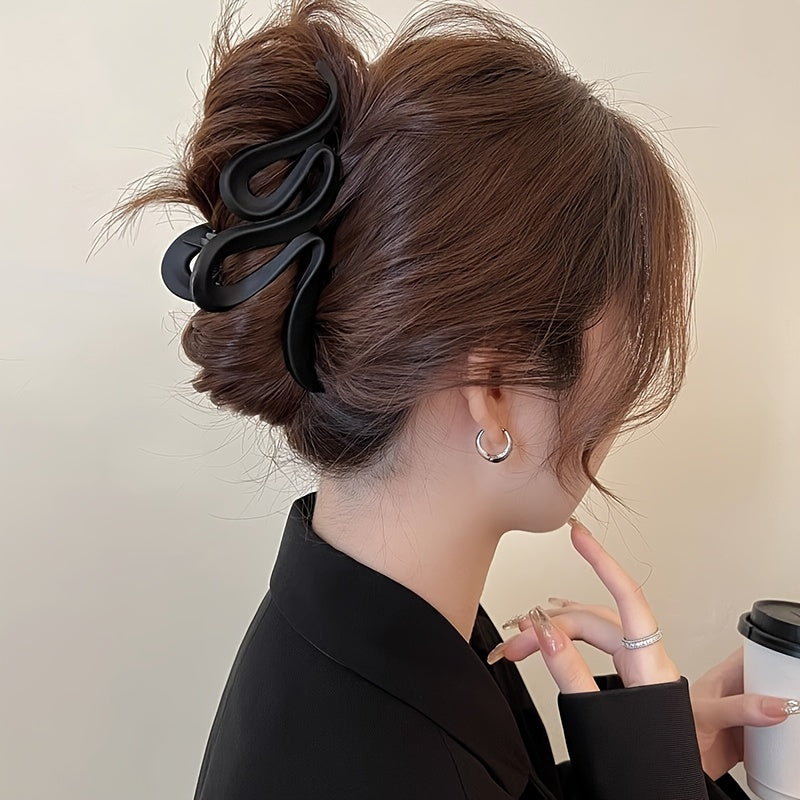 Matte Snake Hair Claw Clip for Women Girls Daily Party Outdoor Decors