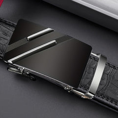 Men's PU Leather Automatic Buckle Business Belt