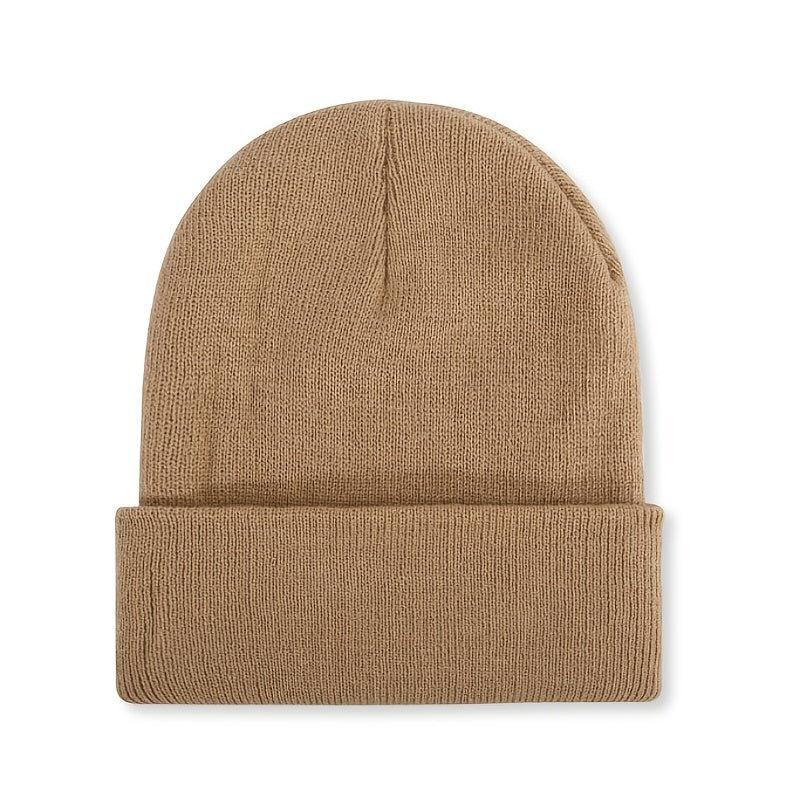 Men's Knitted Beanie Hat Hip hop Style Windproof Thermal Soft Hat