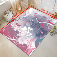 Large Area Rug for Living Room, Non-slip Crystal Velvet Material