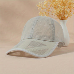 Mesh Hollow Breathable Trucker Hat Unisex Baseball Cap