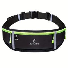 3-Pocket Waterproof Sports Fanny Pack - Phone Storage Bag for Outdoor Activities