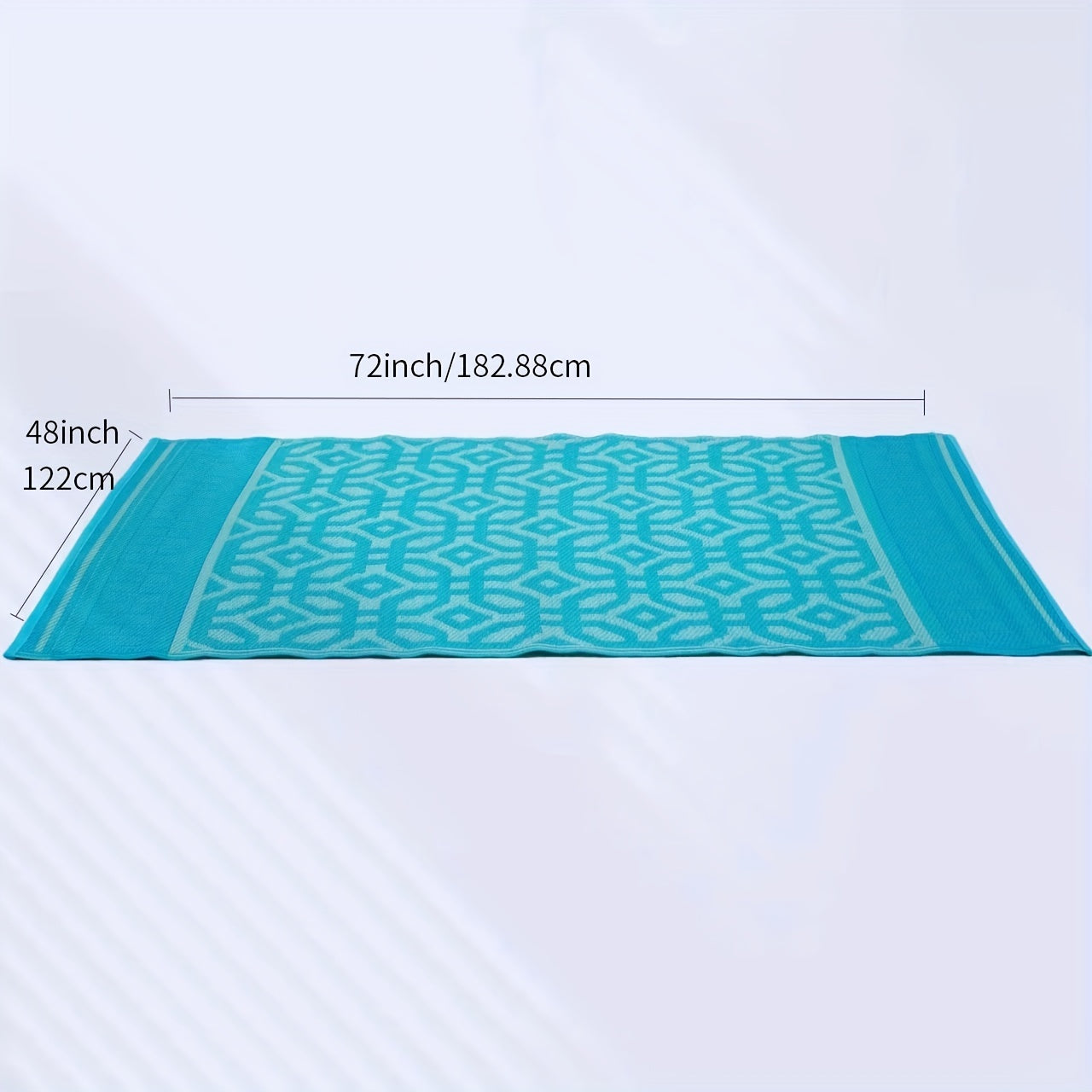 Outdoor Rug 10x16cm Non-slip Waterproof Reversible Portable Straw Rug