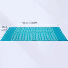 Outdoor Rug 10x16cm Non-slip Waterproof Reversible Portable Straw Rug