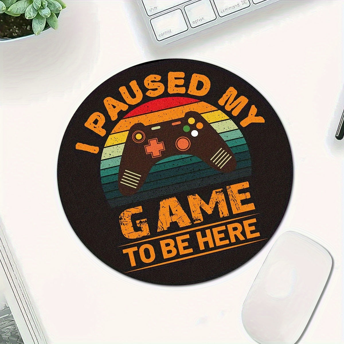 Retro Game Console Mouse Pad Art Pattern Non Slip for Gaming Halls