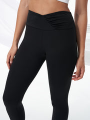Solid Yoga Pants High Strech Running Sports Leggings