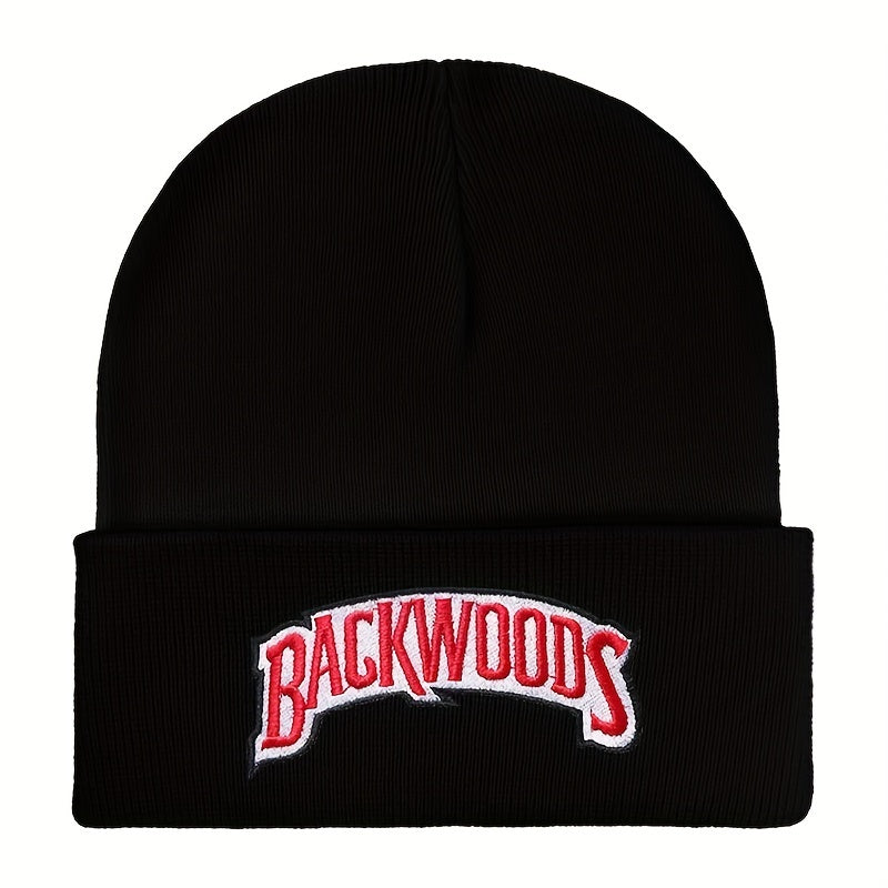 Hip Hop Letter Embroidery Beanie Unisex Solid Couple Skull Cap