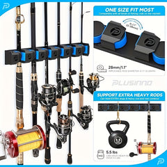 Vertical Fishing Rod Racks Wall Mounted Holders