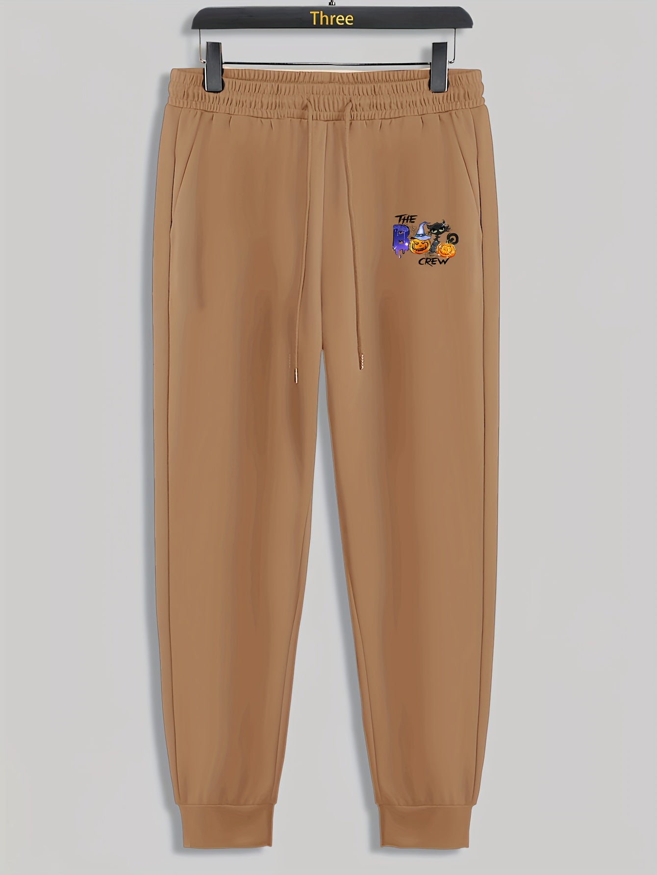 Halloween Pumpkin Print Men's Drawstring Sweatpants