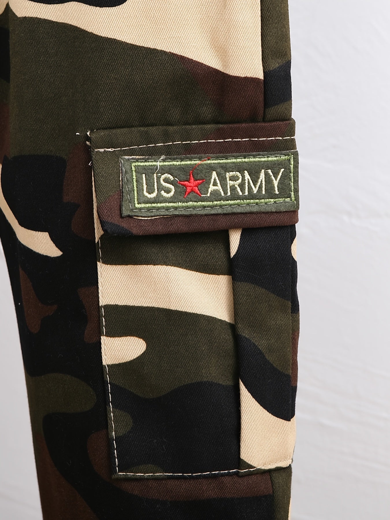 Boys Camo Cargo Pant Plush Warm Winter Trousers Kids Clothes