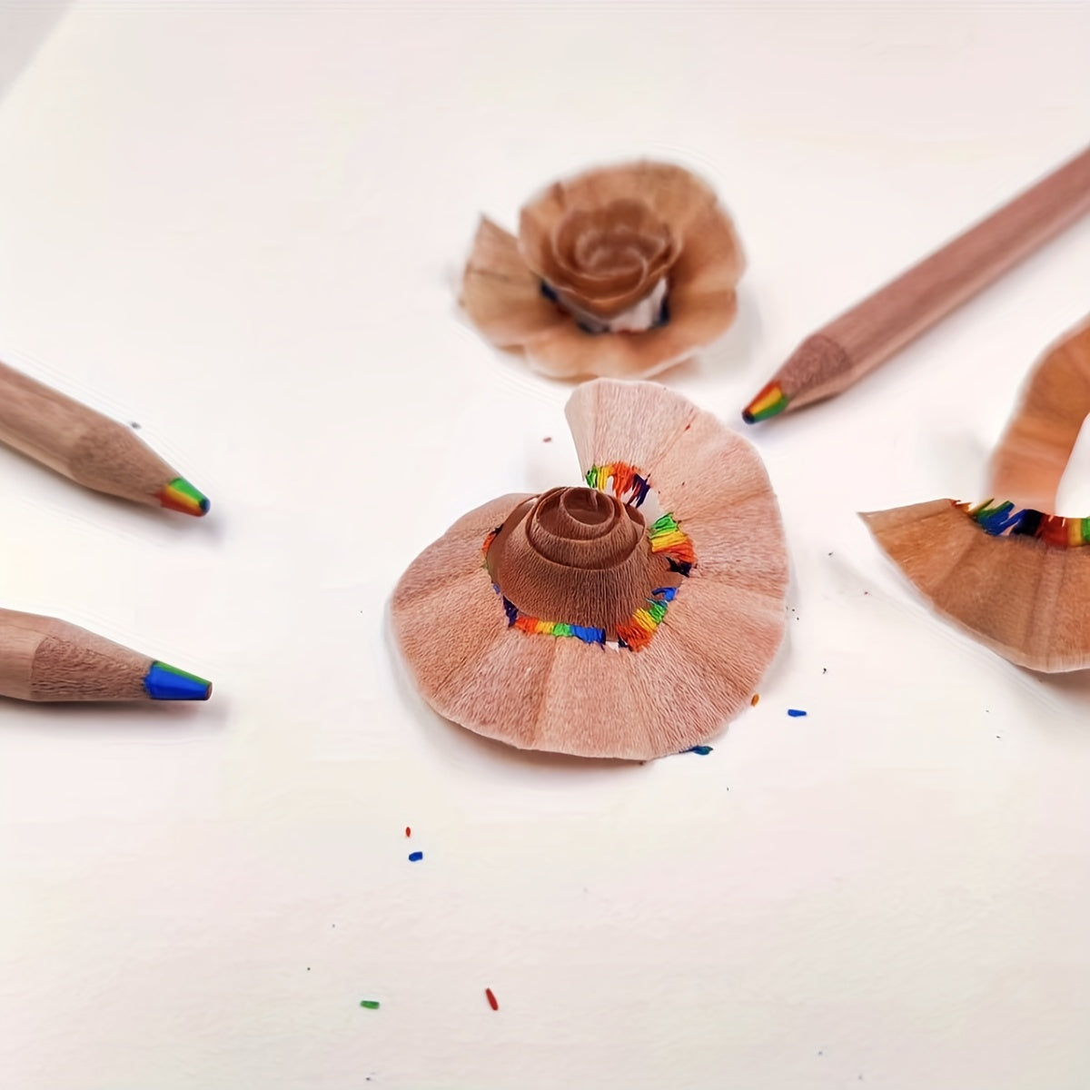 7 Colors Log Rainbow Core Pencil Wooden Pencil