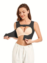 Front Buckle Shaping Tank Tops Push Up Lifting Slimmer Open Bust Top