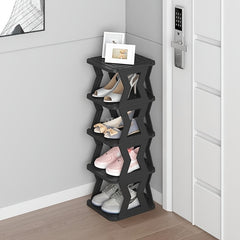 1Pc Folding Shoe Rack Shoe Storage Shelf Space Saving Organization
