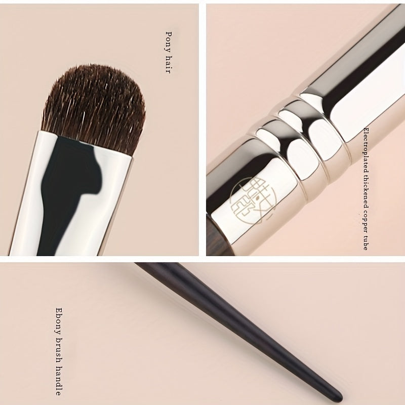Flat Head Eye shadow Makeup Brush with Soft Synthetic Hairs