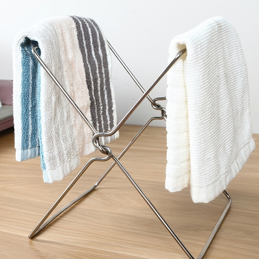Stainless Steel Garbage Rack for Countertop Bathroom Bedroom Organization