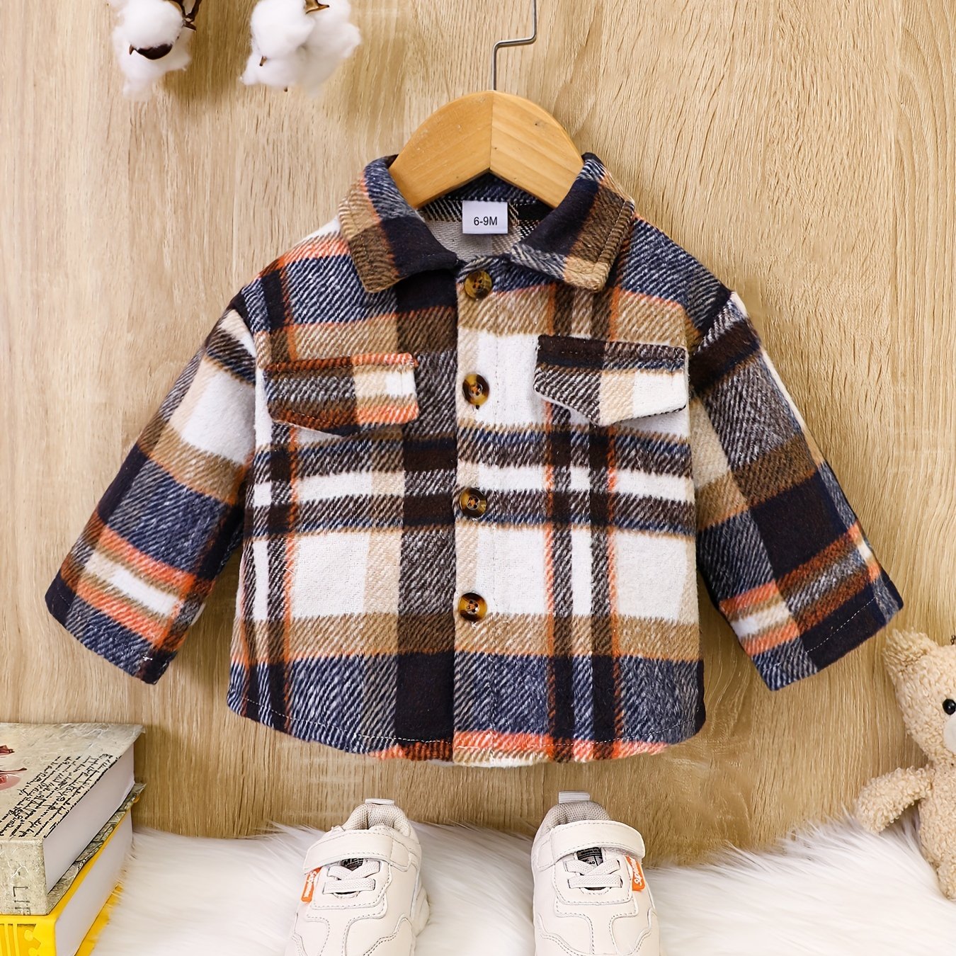 Plaid Button Down Shirt for Baby Boys