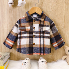 Plaid Button Down Shirt for Baby Boys