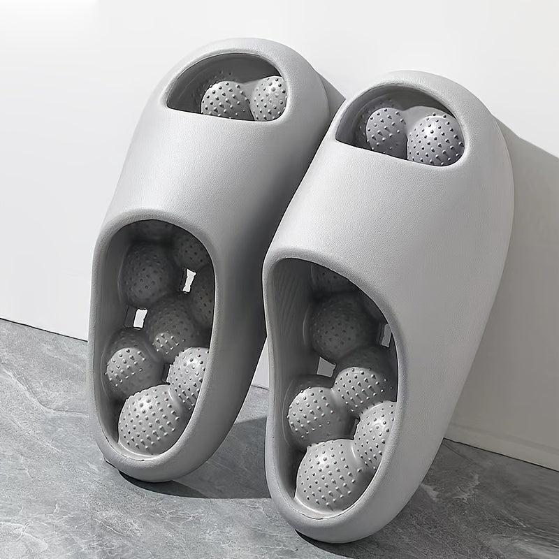 Men's Massage Ball Cloud Slides Leak Quick Dry Slippers