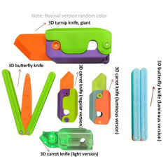 3D Radish Decompression Toy Gravity Stress Relief Gift