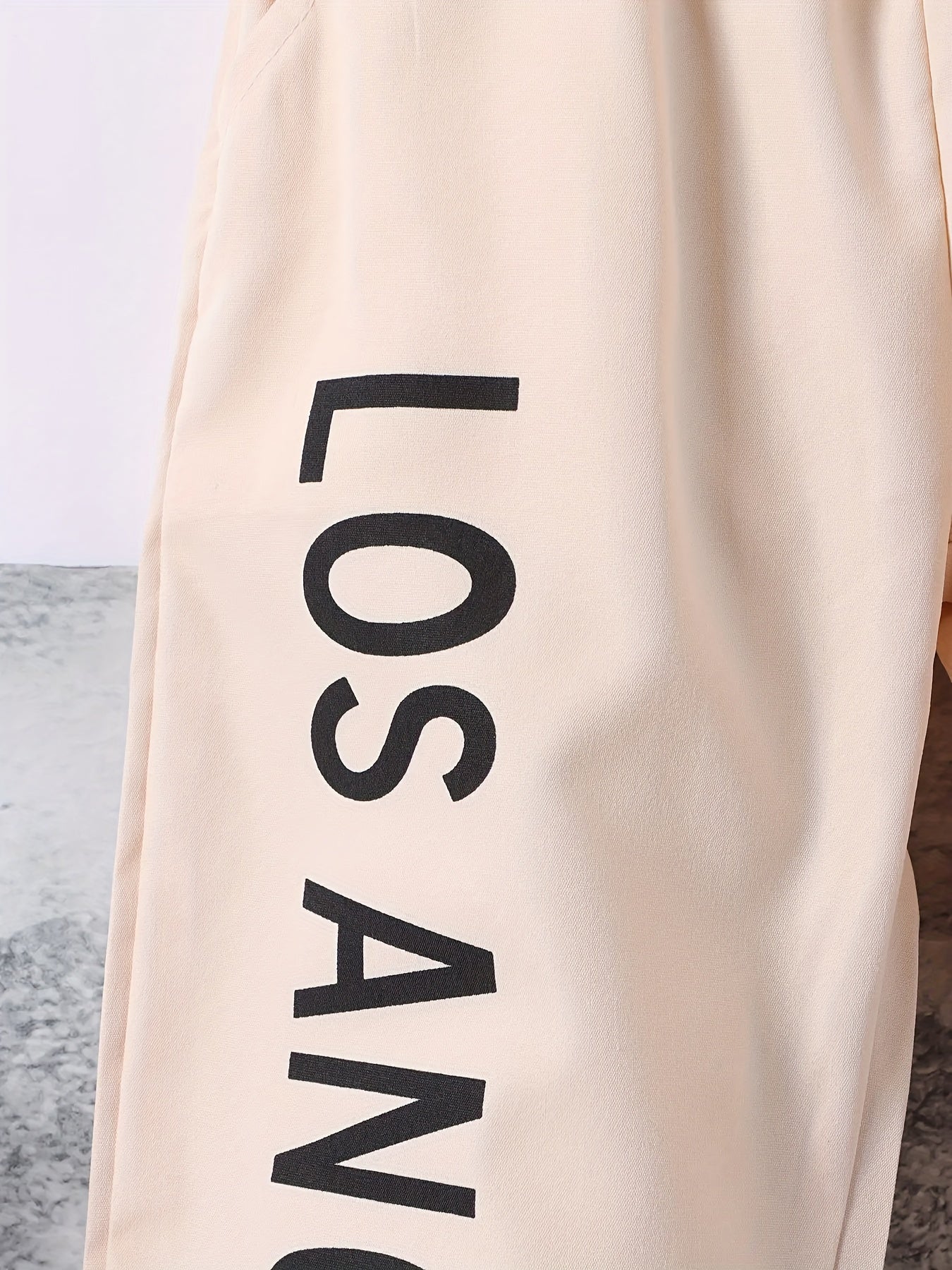 Girls' Letter Print Cargo Pants Street Casual Jogger Trousers