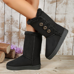 Women's Platform Snow Boots Plush Lined Winter Boots
