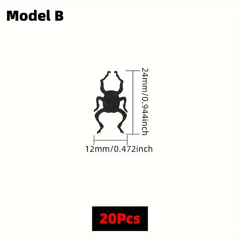 20pcs Bionic Insect Legs Fly Tying Fishing Accessories 6 Styles