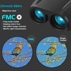 Compact Binoculars 4x25 for Bird Watching Concerts Sports Games