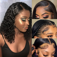Curly Lace Front Wig Human Hair Wigs For Women 13x4 Curl HD Lace Front Wigs