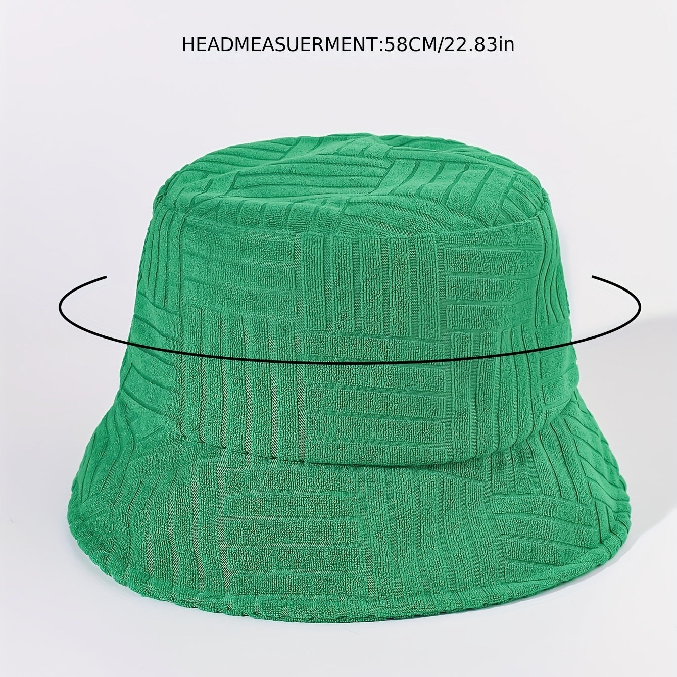 Striped Jacquard Bucket Hat Unisex Candy Sunshade Basin Hat Lightweight Fisherma