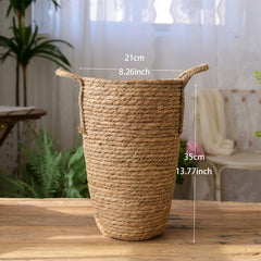 Nordic Woven Flower Basket Home Storage Living Room Decoration