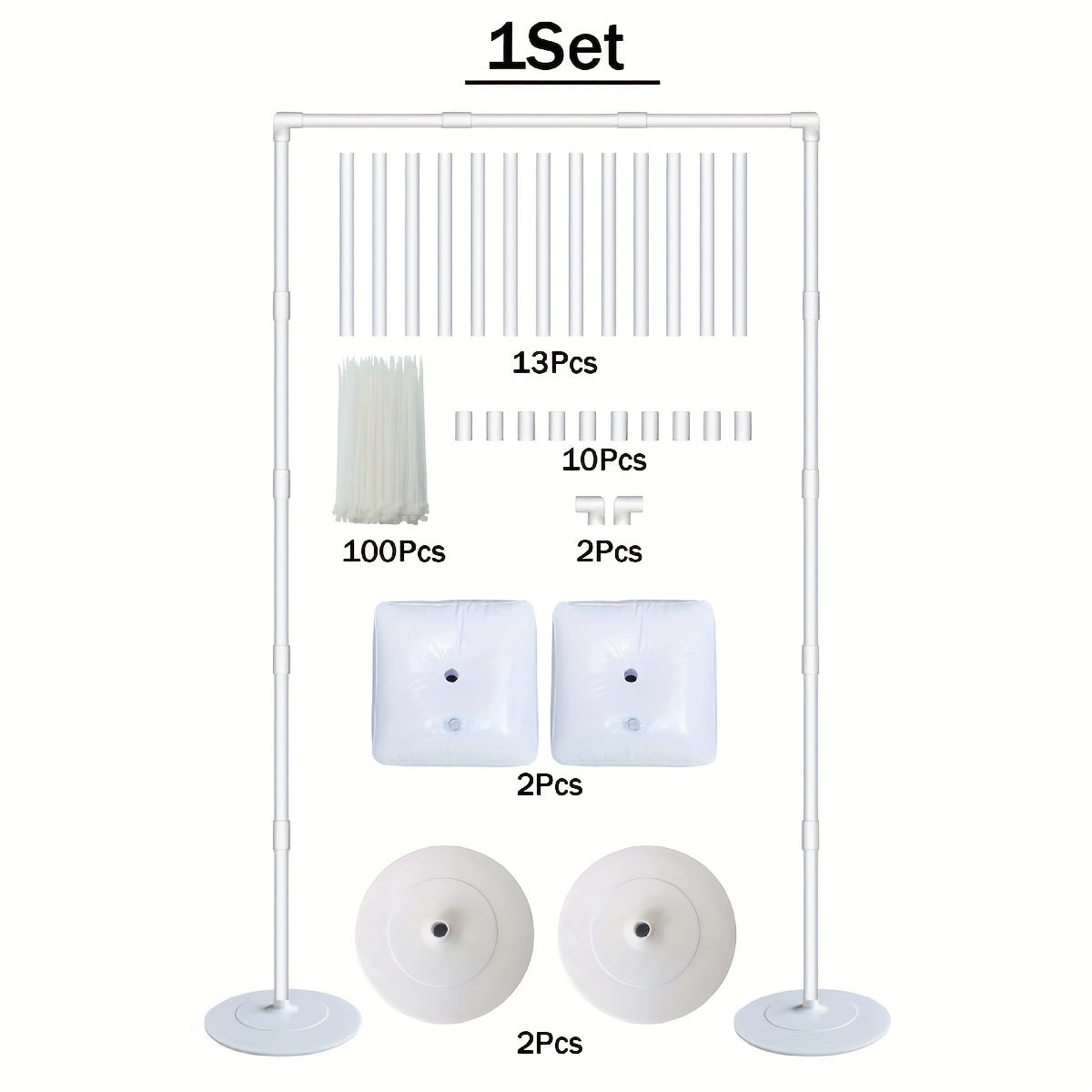 2m Balloon Stand Flower Kit Balloon Hold Stander Balloon Accessory