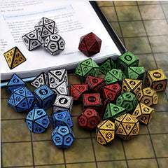 Antique Pattern Number Board Game Collection Dice