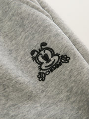 Boys Cartoon Embroidered Fleece Thermal Sweatpants