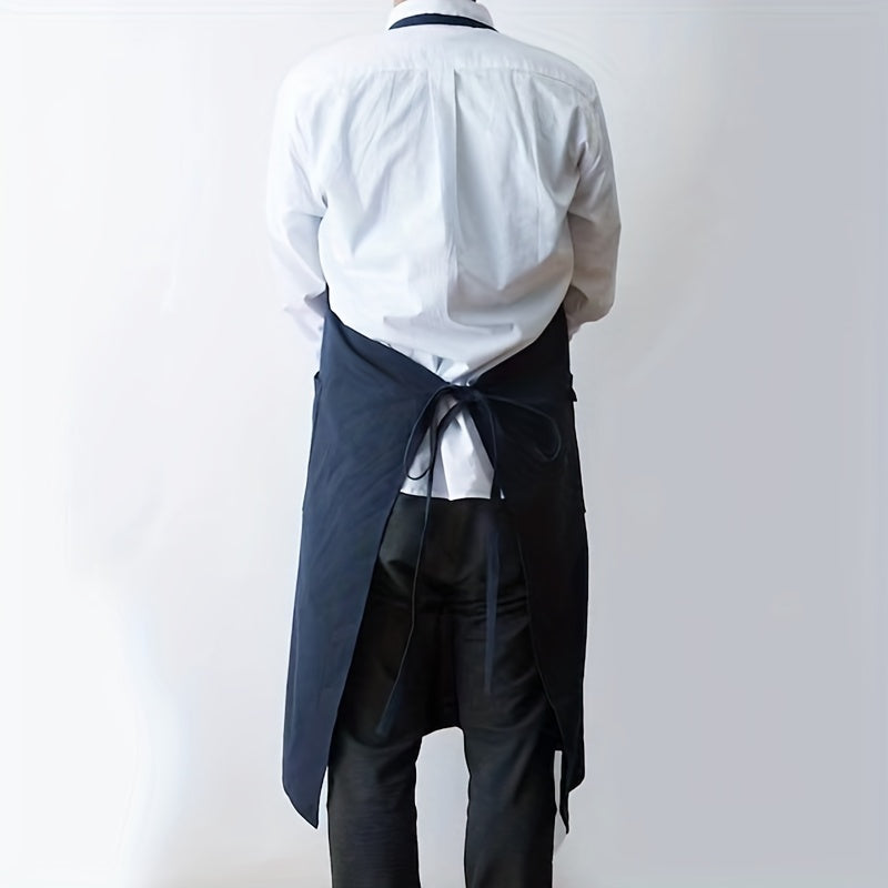 Linen Apron With Pockets Halter Bib Overalls