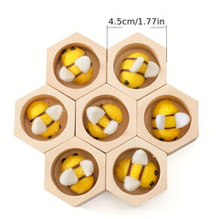 Wooden Beehive Toy Safe Beech Wood & Bamboo Construction