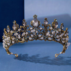 Girl's Vintage Rhinestone Crown Tiara Hair Accessory
