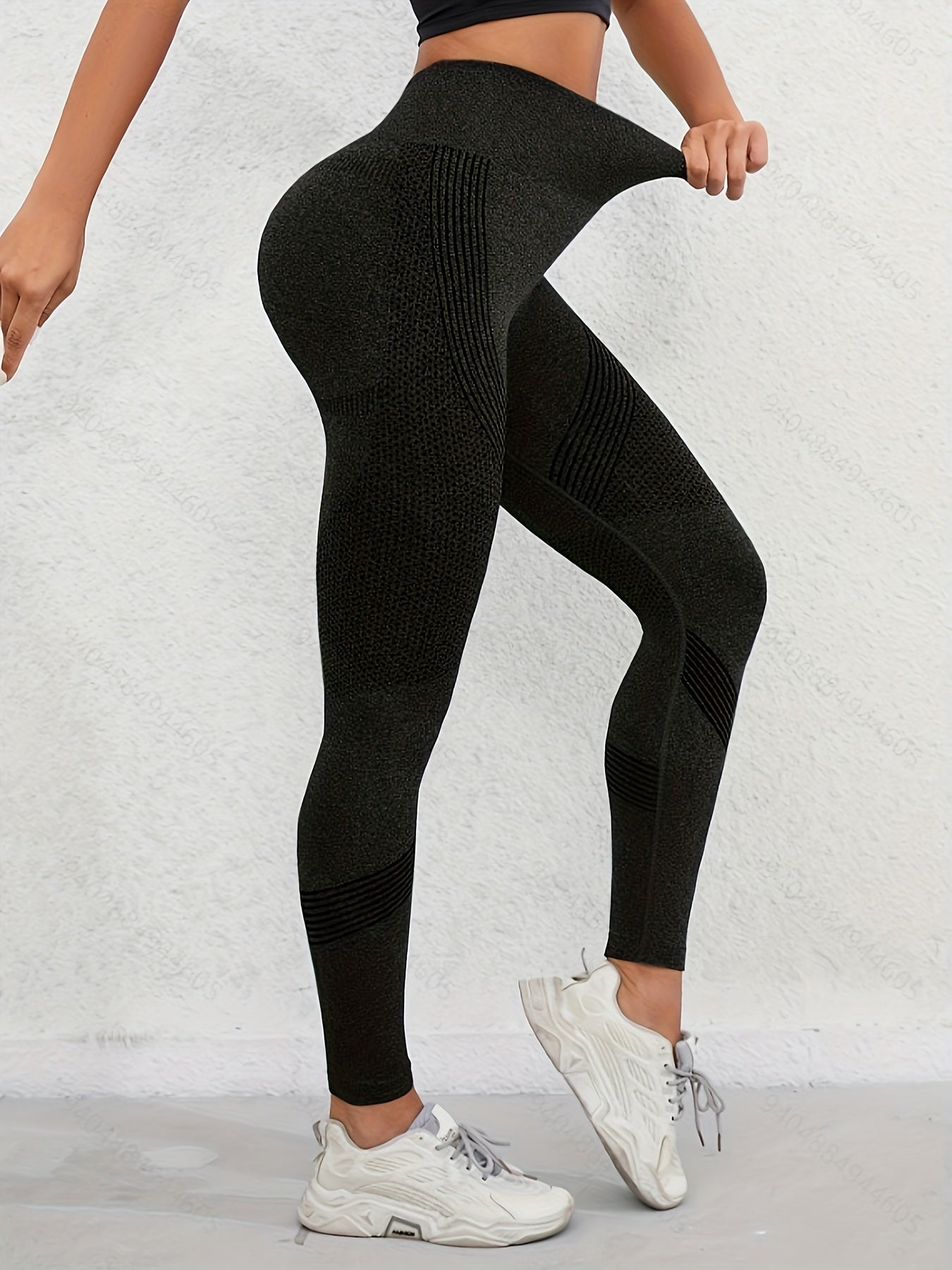 High Waist Seamless Yoga Leggings Butt Lifting High Stretch Yoga Pants