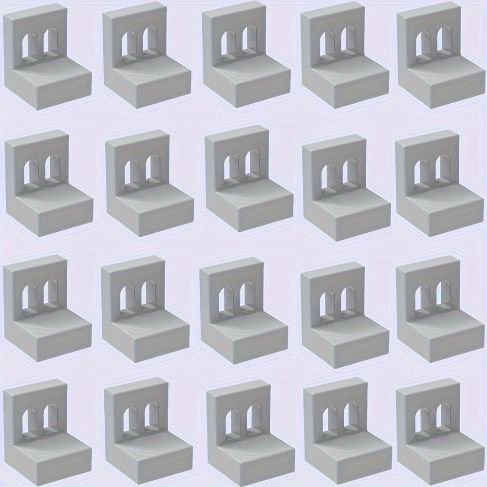 20 PCS Building Block Set Square Fence Railing for Children's DIY Scene Play