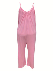 Ribbed Wide Leg Cami Jumpsuit