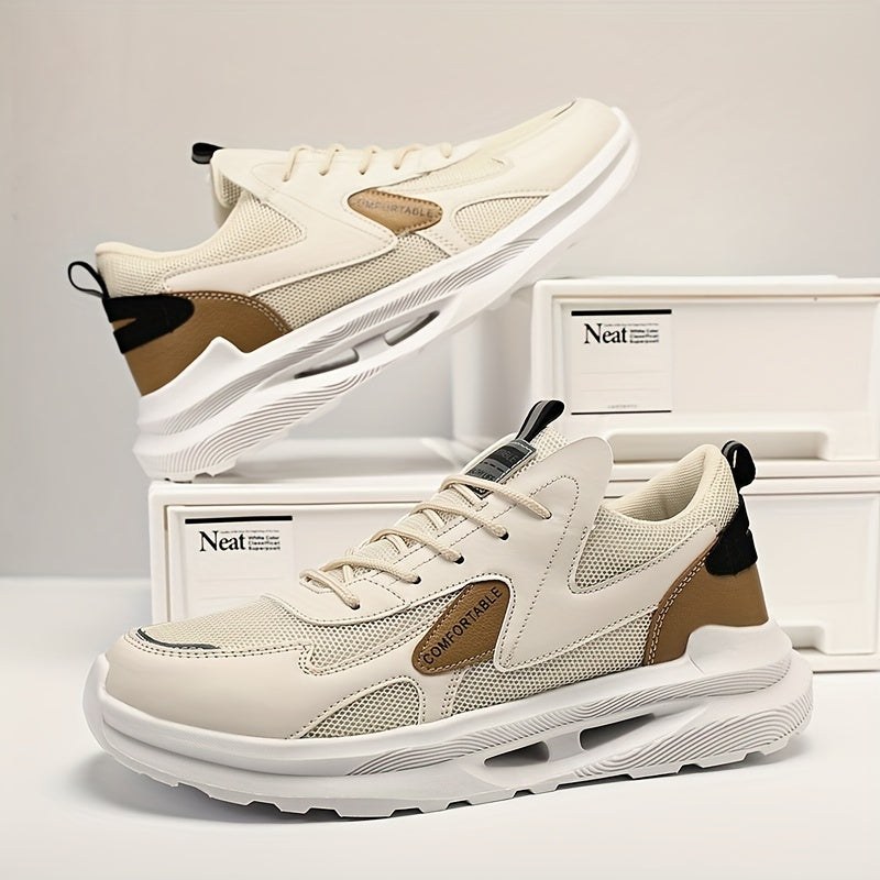Men's Minimalist Faux Leather Sneakers Spring/Summer