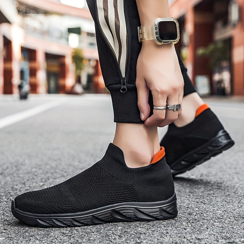 Men's Slip on Athletic Sneakers Breathable Walking Shoes Lightweight