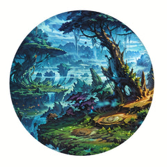Nature Pattern Mouse Pad 20x20cm Non-slip Rubber Stitched Edge