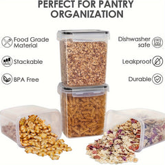 6pcs Airtight Food Storage Containers Set With Lids for Kitchen and Pantry
